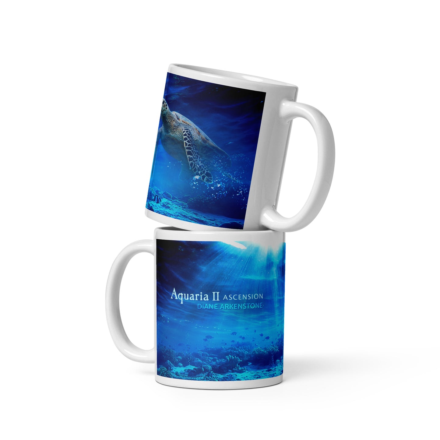 White glossy mug