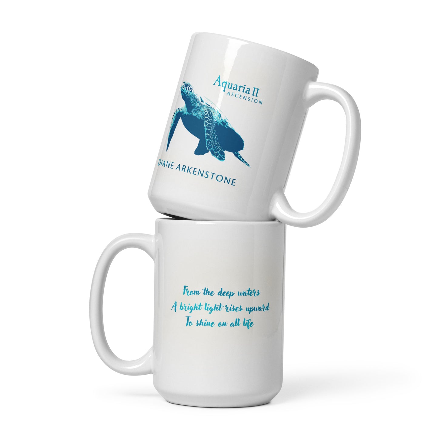White glossy mug