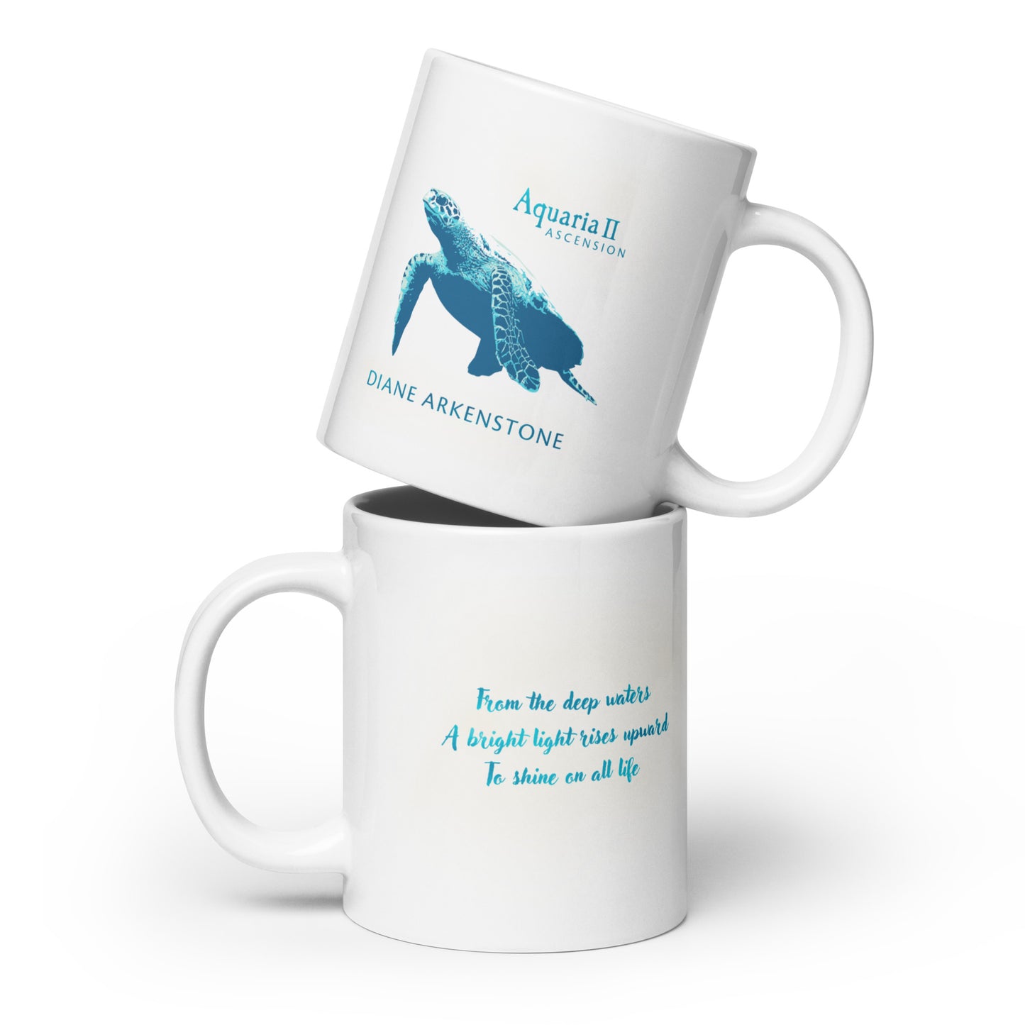 White glossy mug