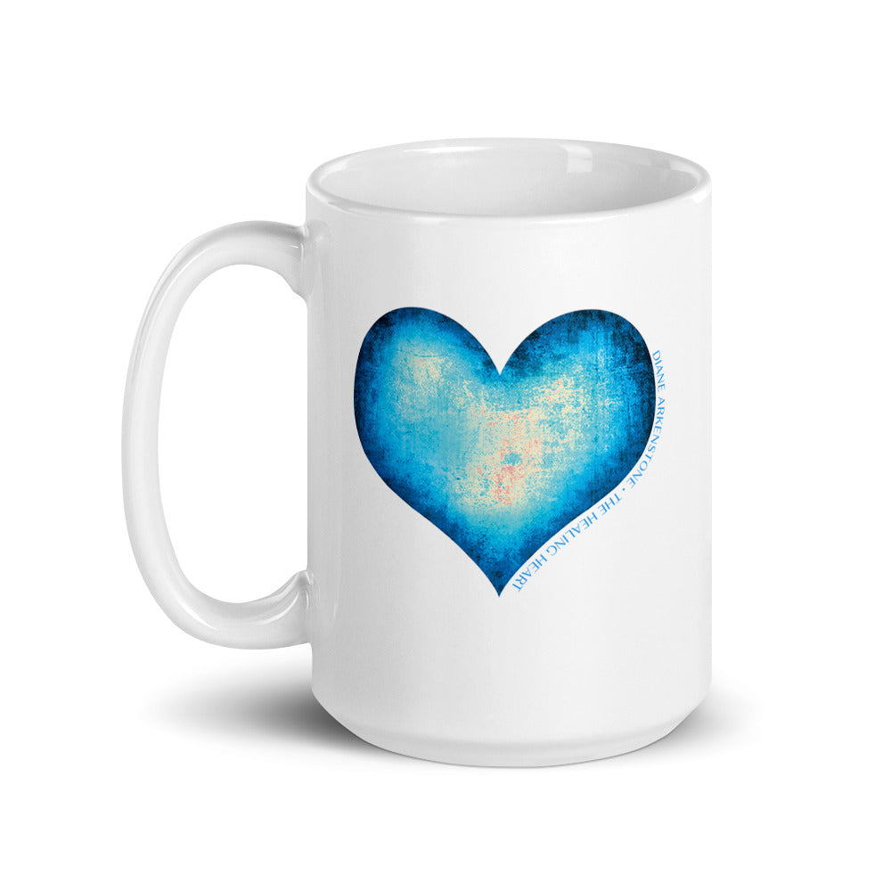 "Healing Heart" White glossy mug