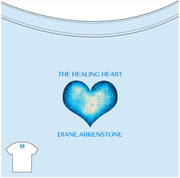 Women’s recycled v-neck "Healing Heart" Tee (5 shirt colors)