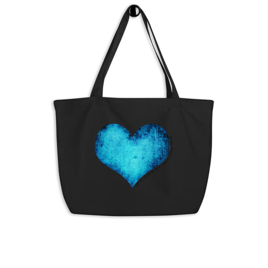 "Healing Heart" Large organic tote bag