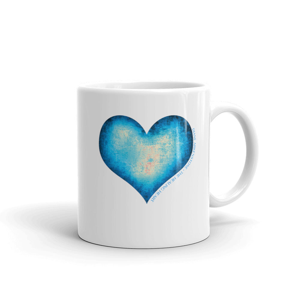 "Healing Heart" White glossy mug