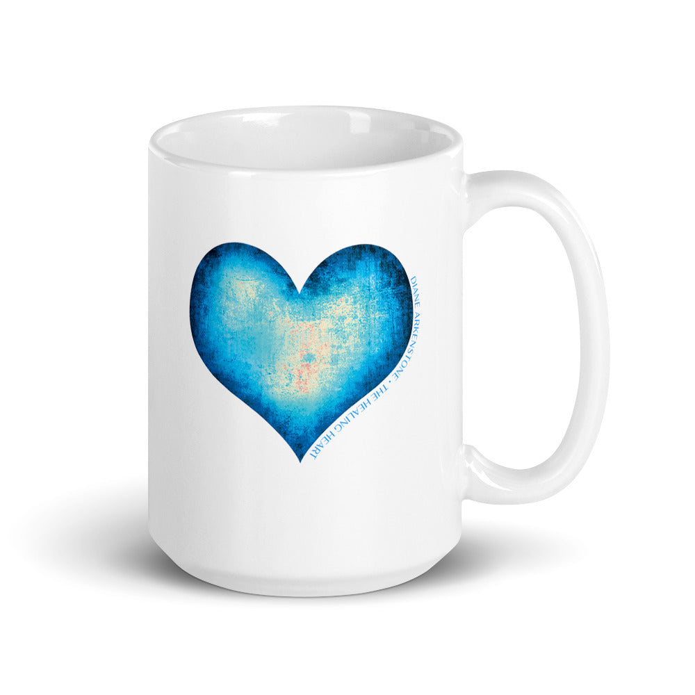 "Healing Heart" White glossy mug